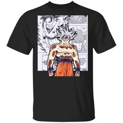 dragon ball goku ultra instinct shirt anime character mix manga style tee