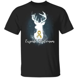 expecto patronum childhood cancer awareness t-shirt harry potter patronus tee