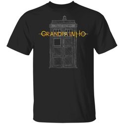 grandpa who doctor who grandpa t-shirt tardis tee