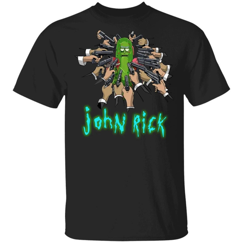 John Rick T-shirt John Wick Mixed Rick And Morty Tee All Day Tee.jpg