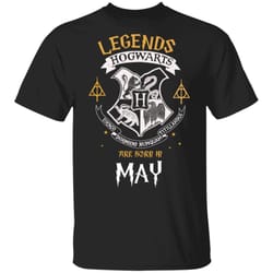 legends are born in may hogwarts t-shirt harry potter birthday tee