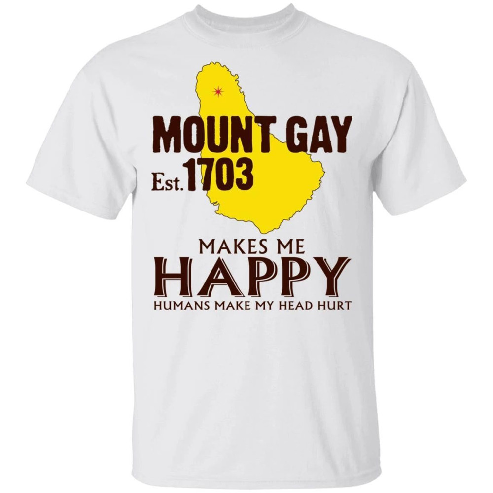 Mount Gay Makes Me Happy T-shirt Rum Tee All Day Tee.jpg