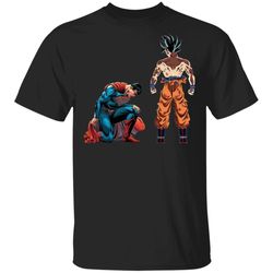 son goku vs superman t-shirt anime tee