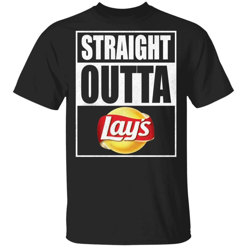 Straight Outta Lay's Tee Shirt Snack Lovers T-shirt All Day Tee.jpg
