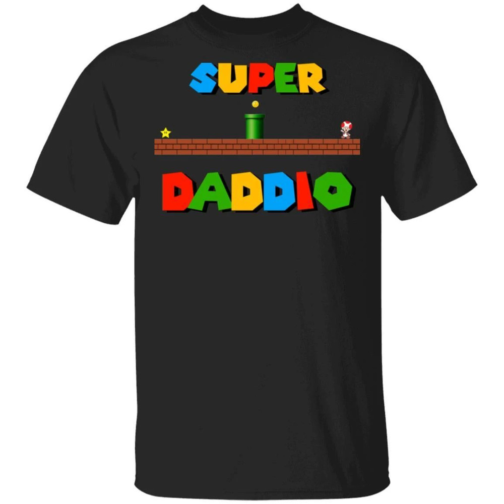 Super Daddio T-shirt Super Mario Dad Tee All Day Tee.jpg