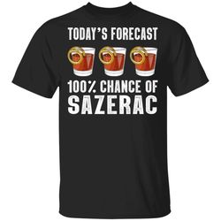 todays forecast 100 sazerac t-shirt cocktail tee