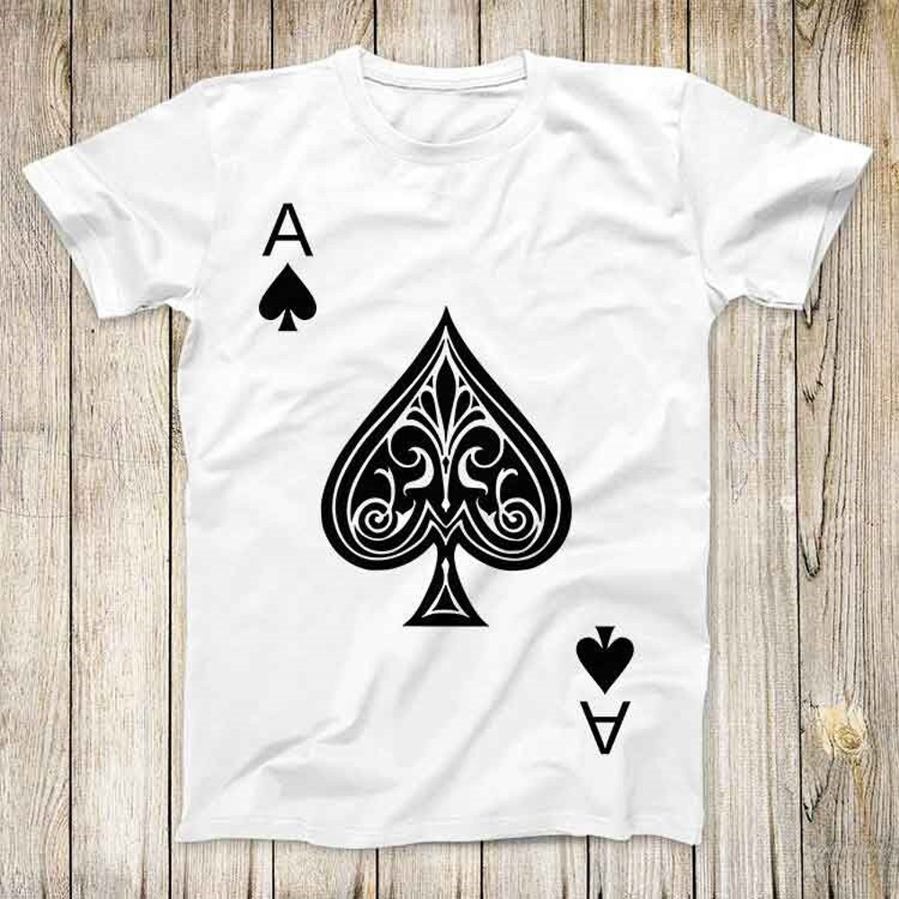 Ace Of Spades Tee Gambling Poker Design Super Lucky Card Best Gift Top Cool Unisex T Shirt 2666.jpg