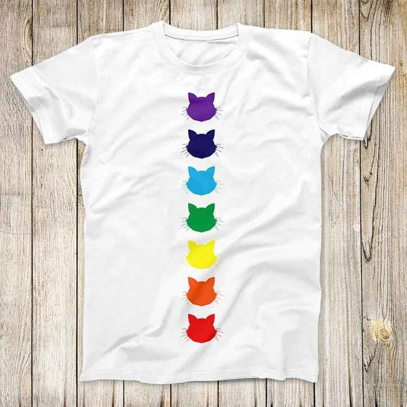 Cute Cat Face 7 Chakras Top Tee Best Cute Gift Men Women Unisex Retro Style T Shirt 3146.jpg