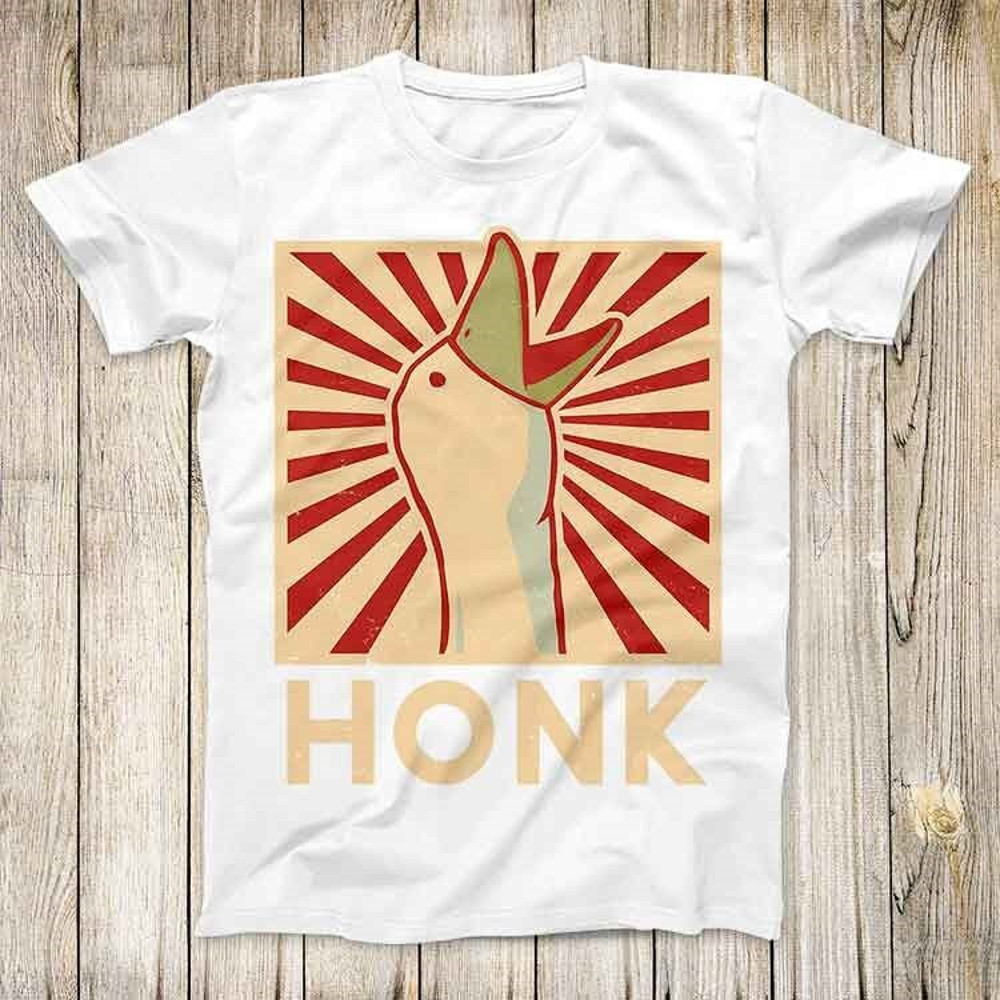 Honk Goose Duck Animal Funny Meme Top Tee Best Cute Gift Men Women Unisex Retro Style T Shirt 3153.jpg