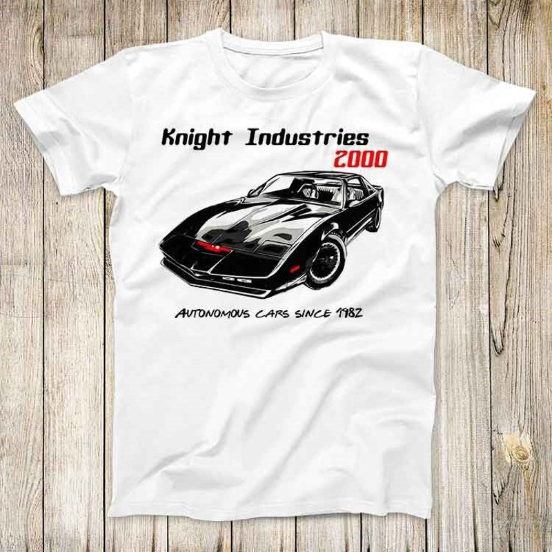 Knight Industries 2000 Tee Kitt TV Show Autonomous Cool Car Top Gift Retro 1982 Rider T Shirt 2667.jpg