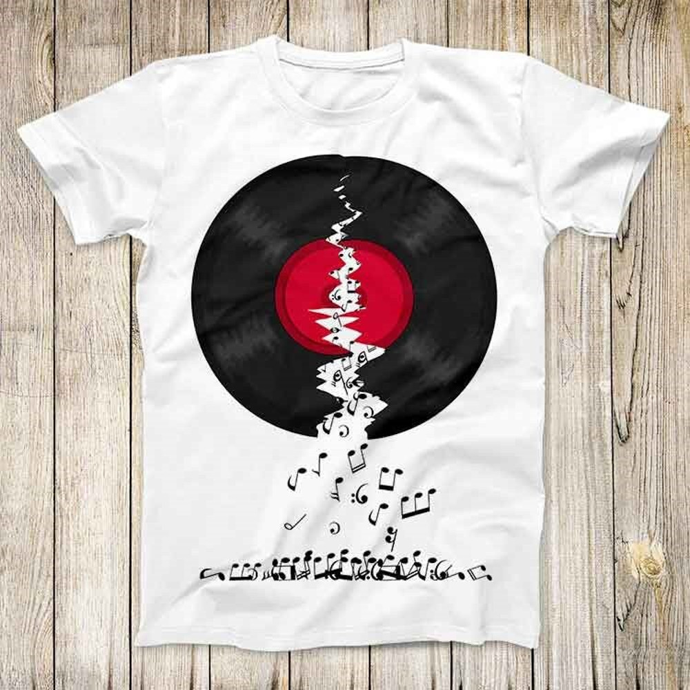Melting Note Vinyl Top Tee Best Cute Gift Mens Women Unisex T Shirt 3045.jpg