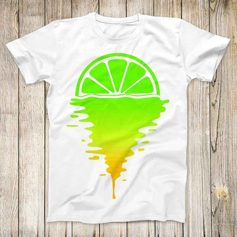 Melting Lime Sunset Top Tee Best Cute Gift Mens Women Unisex T Shirt 3054.jpg