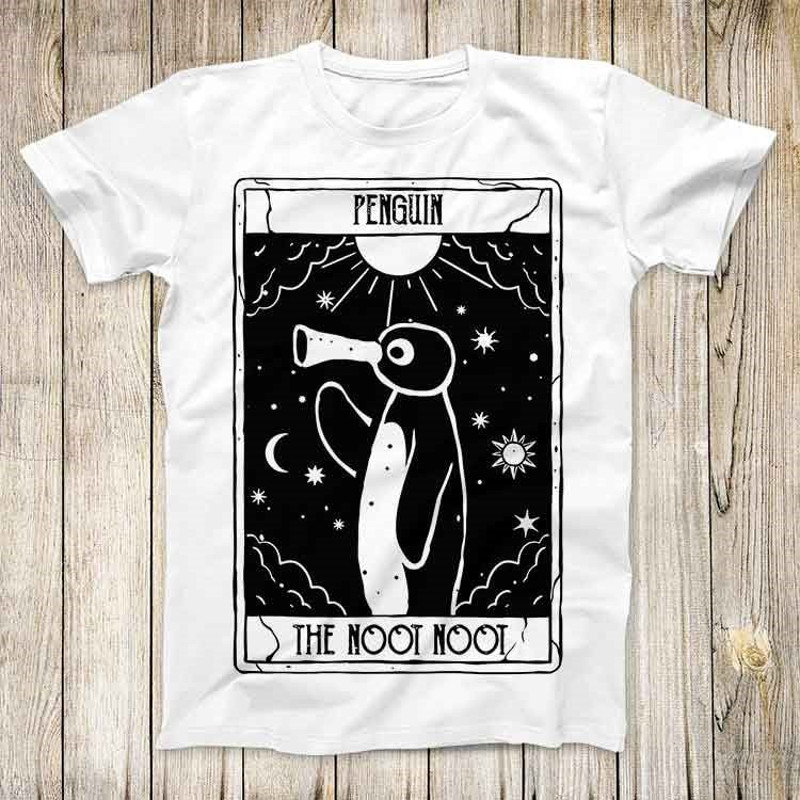 Noot Noot Funny Tarot Card Penguin Vintage Rainbow Pingu Distressed Top Tee Best Cute Gift Men Women Unisex Retro Style T Shirt 3171 1.jpg