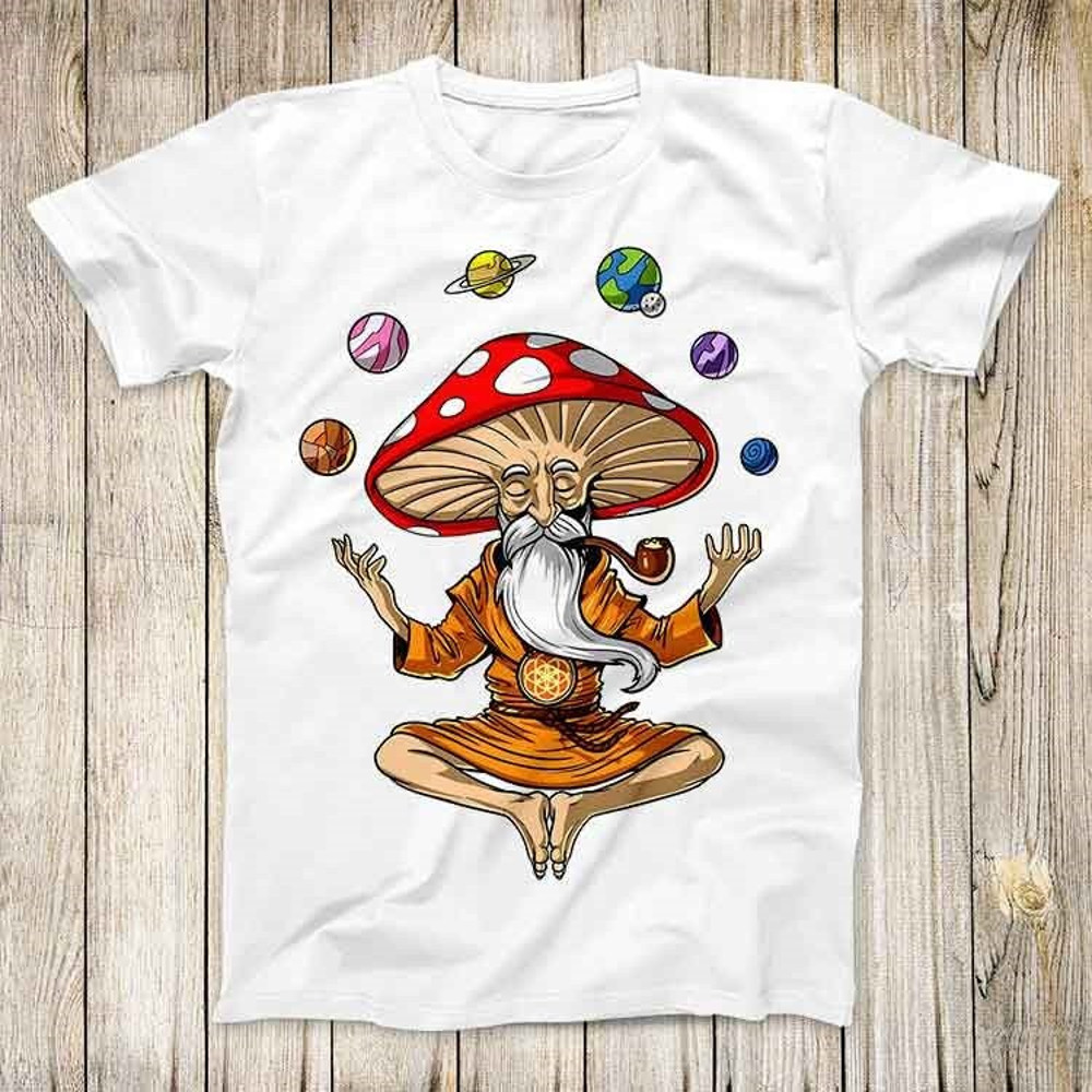 Planet Meditation Om Zen Magic Mushroom Yoga Top Tee Best Cute Gift Mens Women Unisex T Shirt 3035.jpg