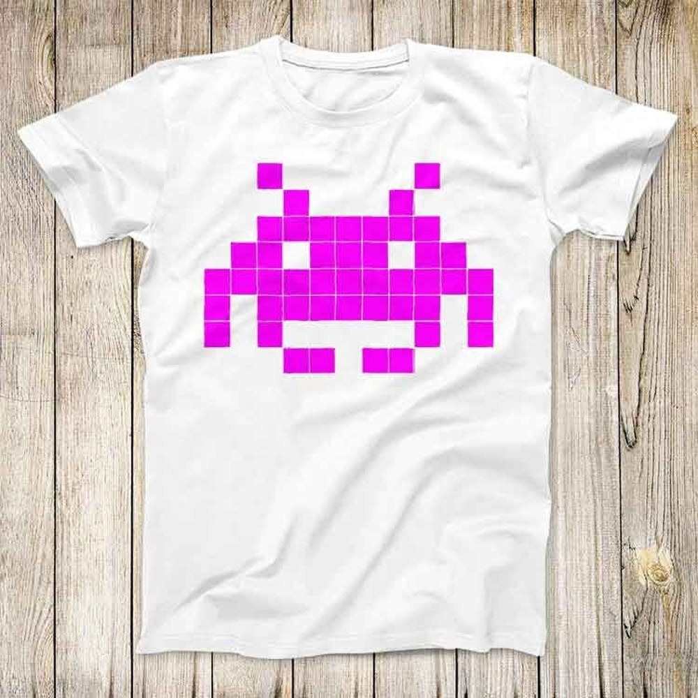 Space Invaders Vintage Tee Super Hero Cool Arcade Game Best Gift Hipster Fashion Design Top Unisex T Shirt 2693.jpg