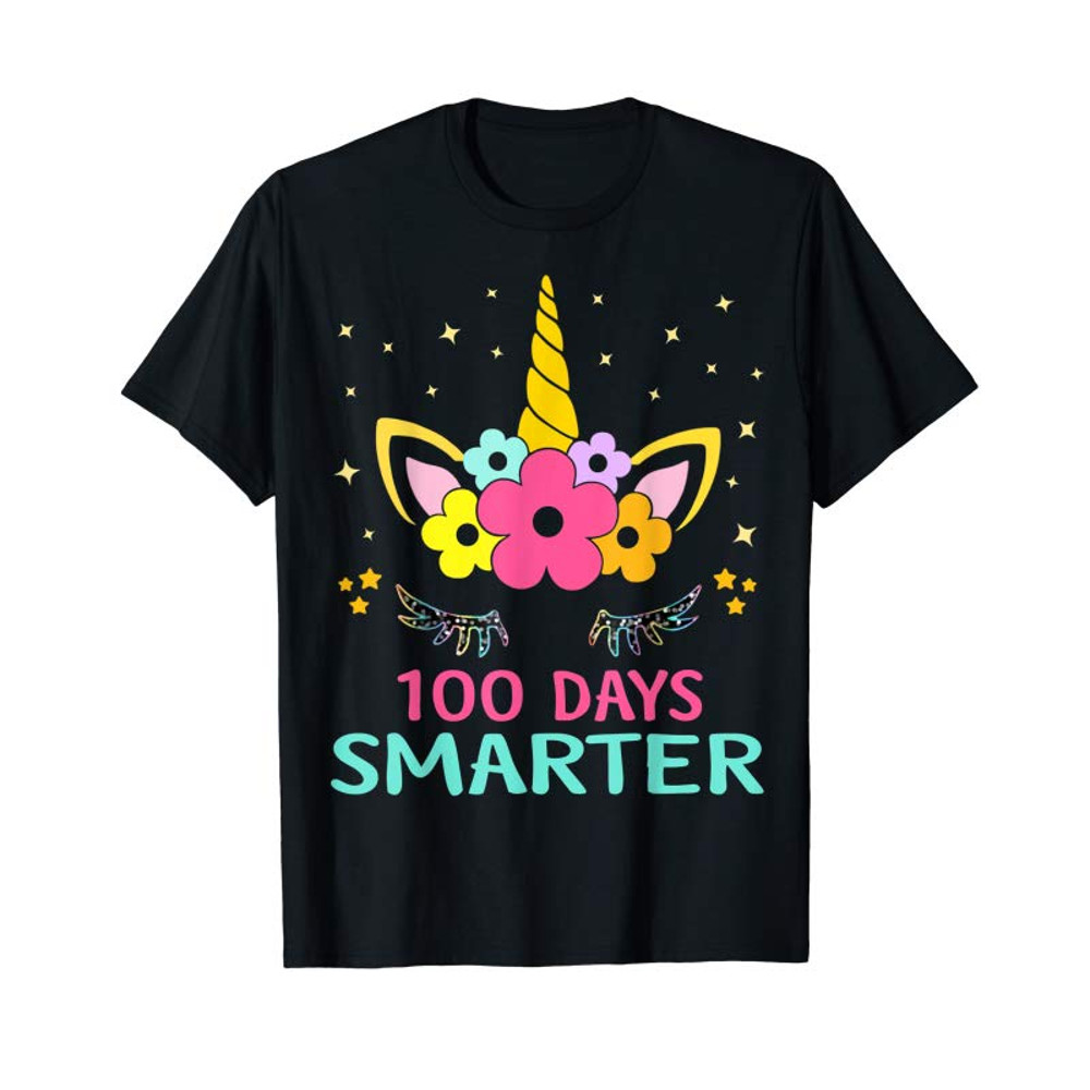Adorable 100 Days Of School Shirt Unicorn Girls Costume Gift Tee T-Shirt - Tees.Design.png