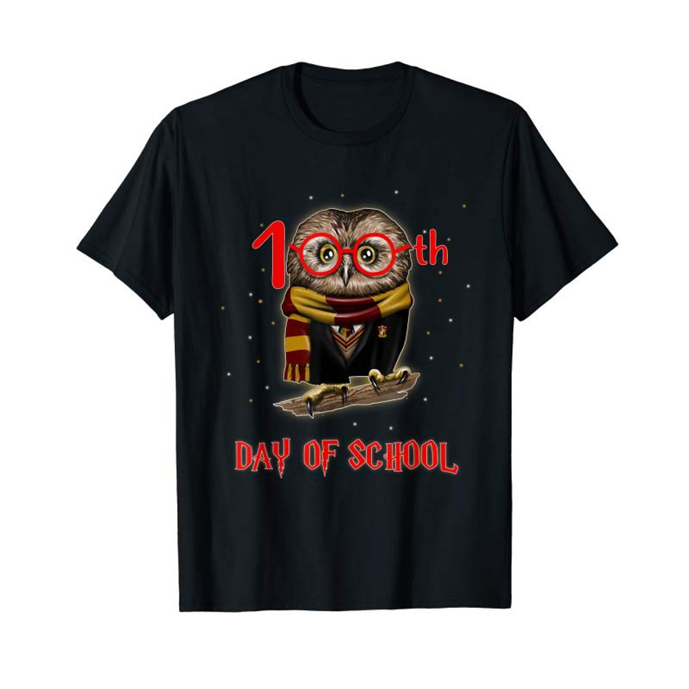 Adorable 100th Day Of School Owl Shirt Teacher Student Kids Gift T-Shirt - Tees.Design.png