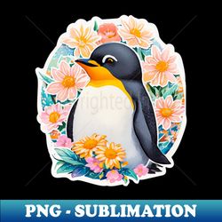 Minimal Cute Baby Penguin - Exclusive PNG Sublimation Download - Perfect for Sublimation Art
