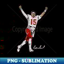 patrick mahomes superstar pose - trendy sublimation digital download - enhance your apparel with stunning detail