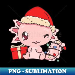 Axolotl Christmas Lights I - Elegant Sublimation PNG Download - Revolutionize Your Designs