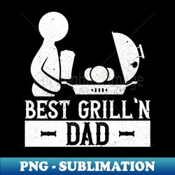 Best Grilln Dad - Bbq Dad Grilling Barbecue - Retro Png Sublimation Digital Download - Bring Your Designs To Life