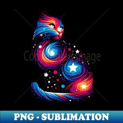 Space Galaxy Cat - Signature Sublimation PNG File - Perfect for Personalization