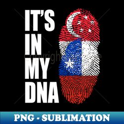 Singaporean And Chilean Vintage Heritage DNA Flag - Aesthetic Sublimation Digital File - Perfect for Personalization