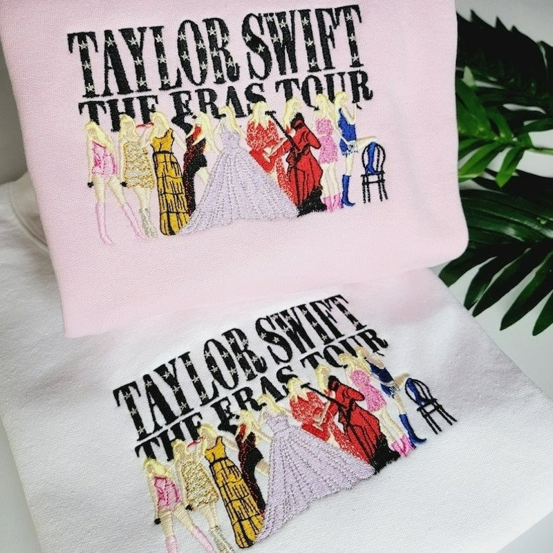 Taylor Swift The Eras Tour Embroidered Crewneck Sweatshirt, 1989 Swiftie Merch Crewneck Sweatshirt, Taylor Embroidered Version, Fan Gift1.jpg