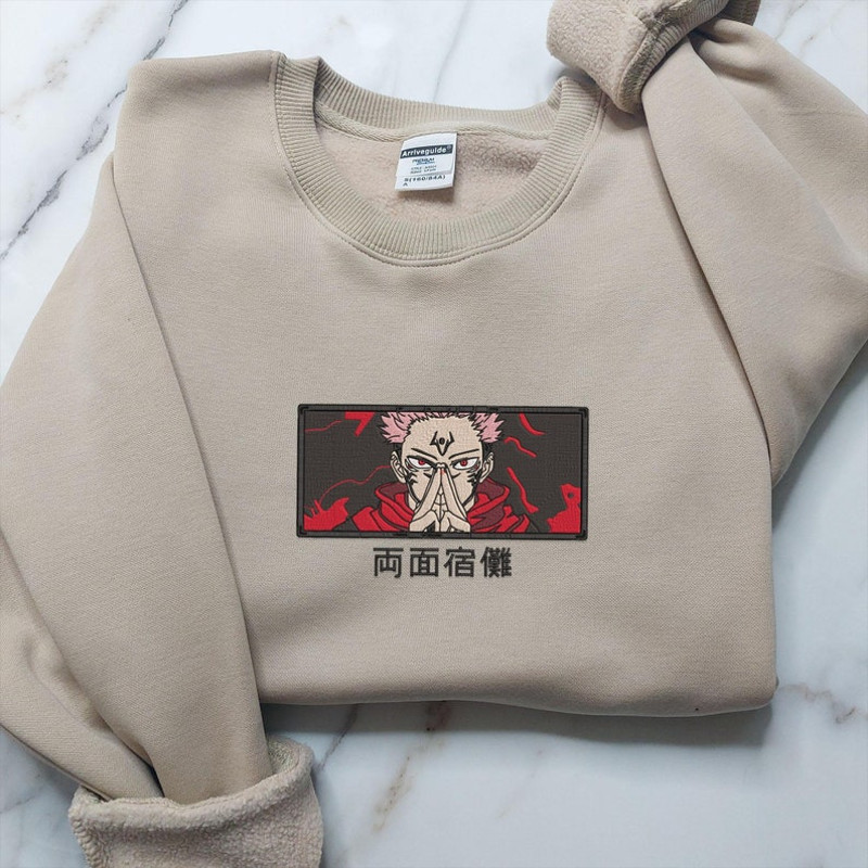 Anime Embroidered Sweatshirt, Embroidered Anime Shirt, Anime Shirt, Embroidered Shirt, Embroidered Hoodie, Anime Tee, Anime Shirt2.jpg