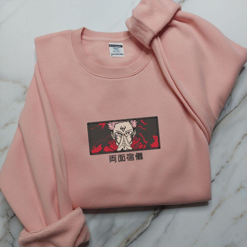 Anime Embroidered Sweatshirt, Embroidered Anime Shirt, Anime Shirt, Embroidered Shirt, Embroidered Hoodie, Anime Tee, Anime Shirt4.jpg