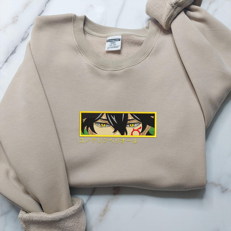 Anime Embroidered Sweatshirt, Embroidered Anime Shirt, Anime Shirt, Embroidered Shirt, Embroidered Hoodie, Anime Tee, Anime Shirt EBLAC005.jpg