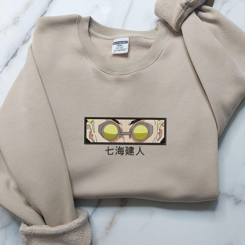 Anime Embroidered Sweatshirt, Embroidered Anime Shirt, Anime Shirt, Embroidered Shirt, Embroidered Hoodie, Anime Tee, Anime Shirt EJUJU095.jpg