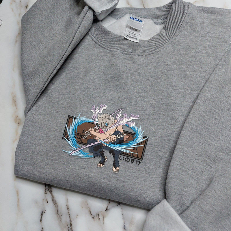 Anime Embroidered Sweatshirt, Embroidered Anime Shirt, Anime Shirt, Embroidered Shirt, Embroidered Hoodie, Anime Tee, Anime Shirt EKNYA202.jpg