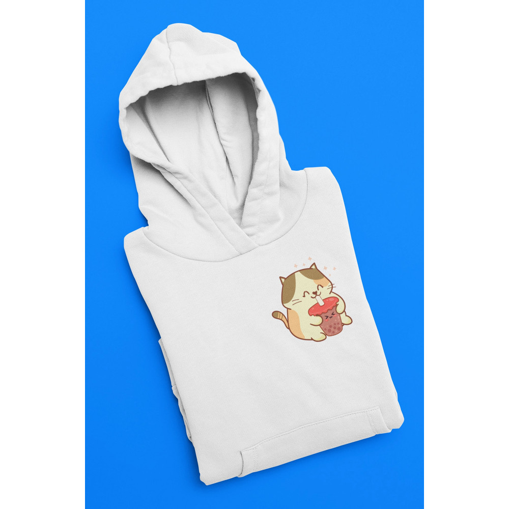 Embroidered Hoodie Cat Boba Tea Hoodie Boba Tea Shirt Custom Embroidery Sweatshirt Crewneck Embroidery Gift.jpg