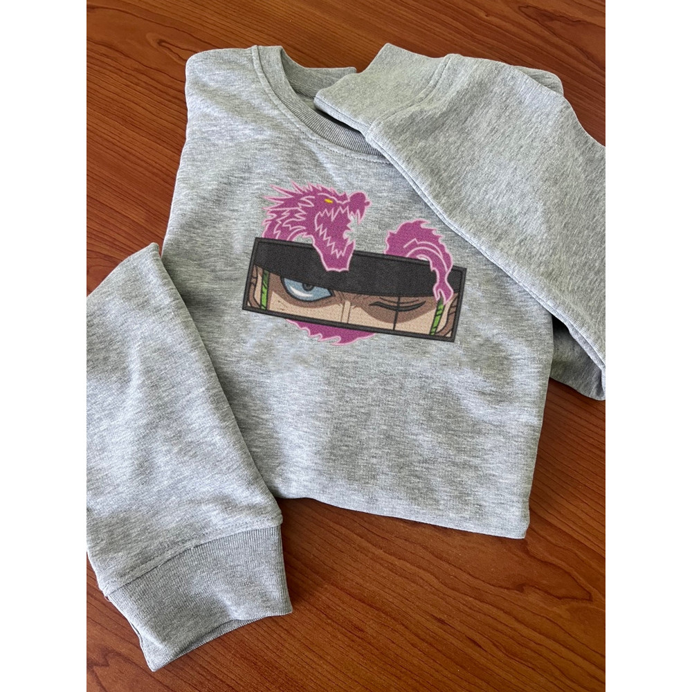 ZORO WITH DRAGON FRAME ANIME Embroidered Sweat3.jpg