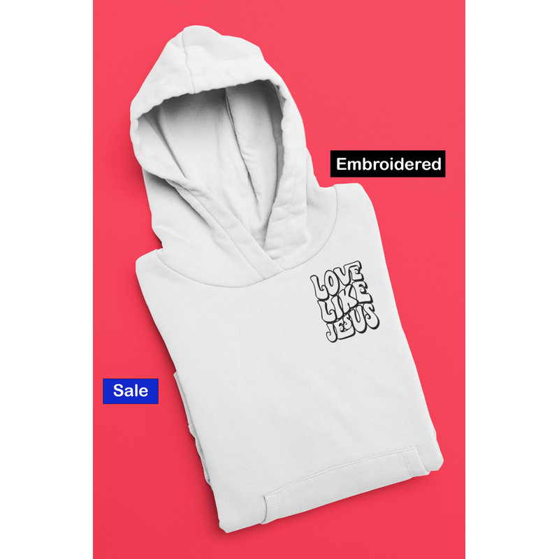 Jesus Christian Embroidered Hoodie Faith Embroidery Sweatshirt Christian Hoodie God Faith Over Fear Faith Gift 15.jpg