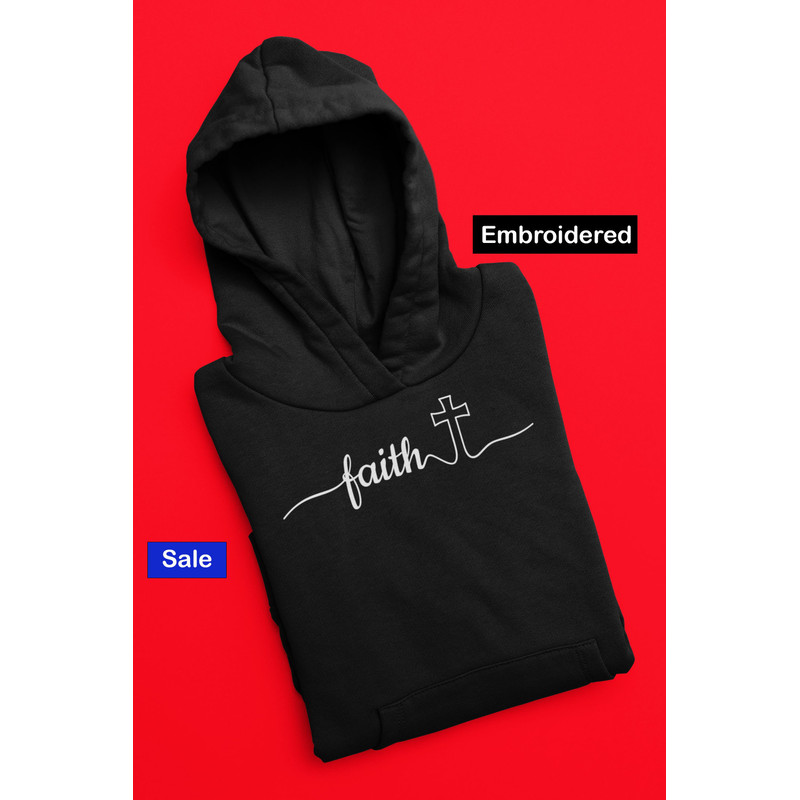 Jesus Christian Embroidered Hoodie Faith Embroidery Sweatshirt Christian Hoodie God Faith Over Fear Faith Gift 18.jpg
