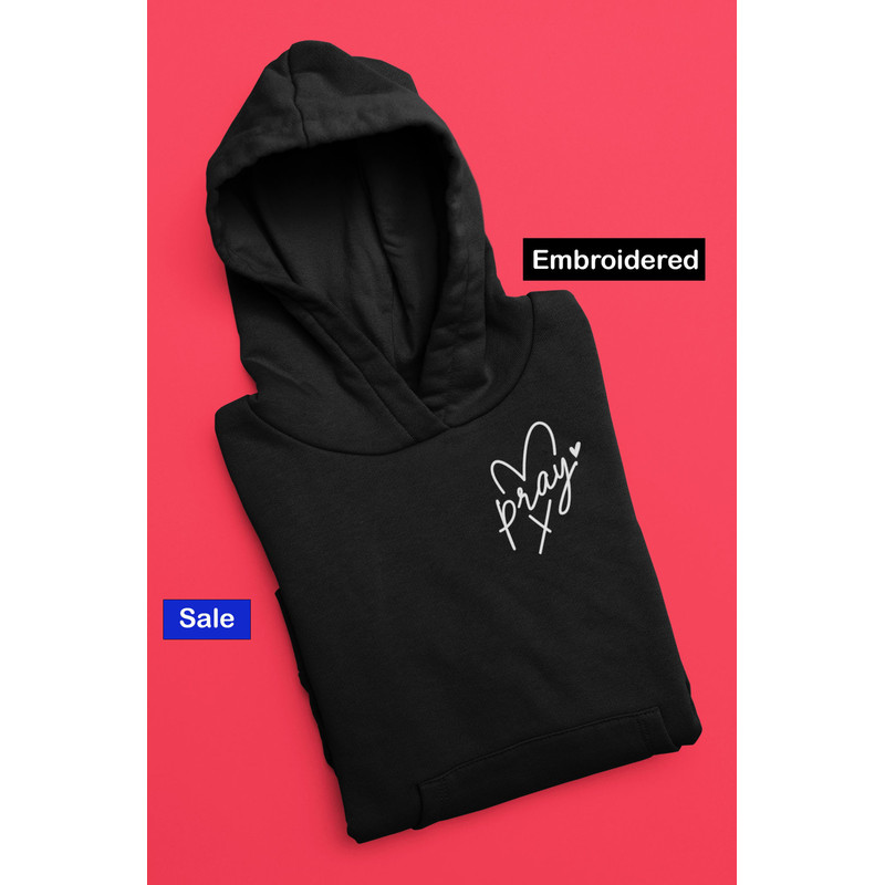 Jesus Christian Embroidered Hoodie Faith Embroidery Sweatshirt Christian Hoodie God Faith Over Fear Faith Gift 5.jpg
