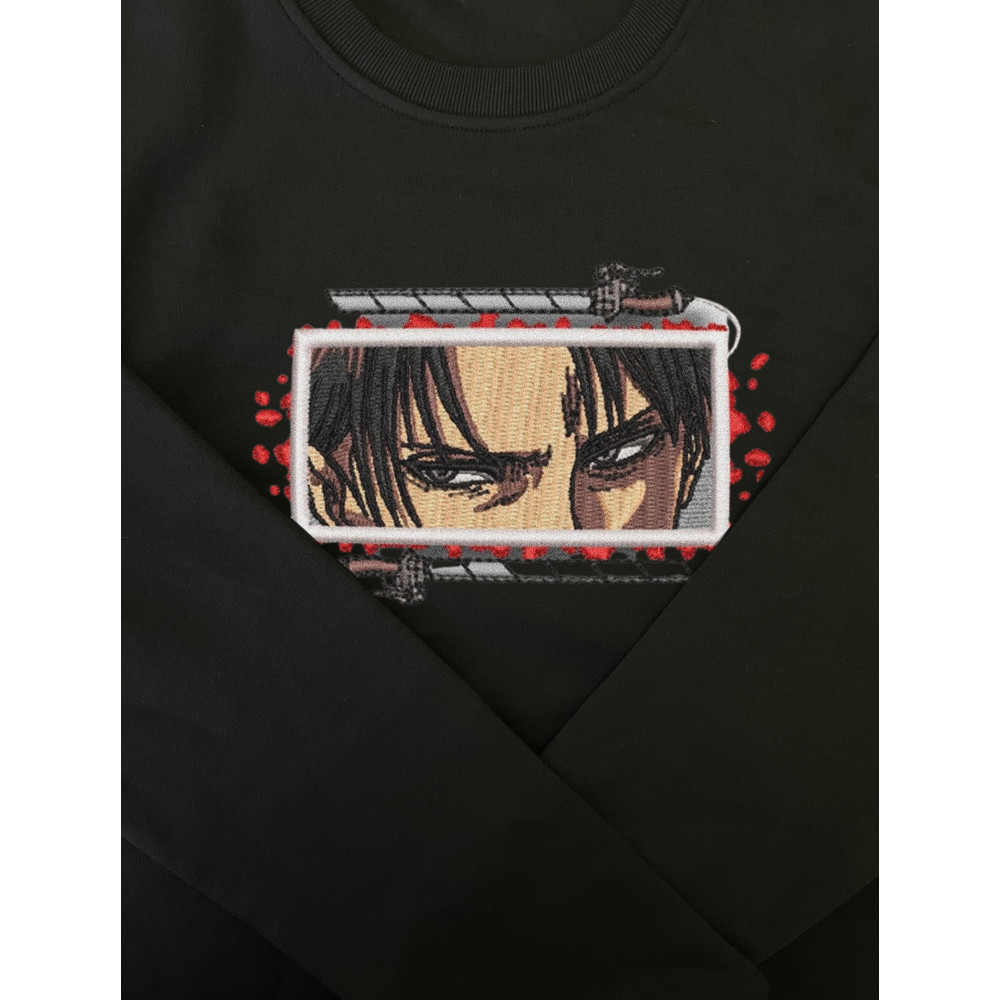 LEVI SWORDS FRAME ANIME Embroidered Sweat3.jpg
