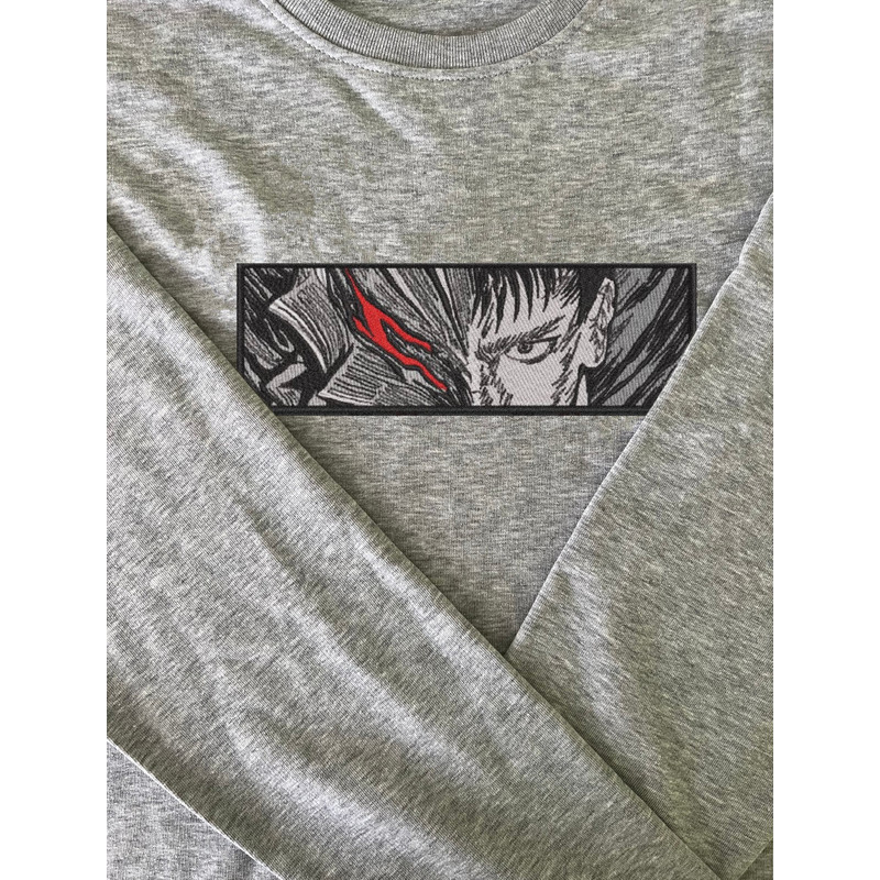 GUTS BLACK AND WHITE FRAME ANIME Embroidered Sweat3.jpg