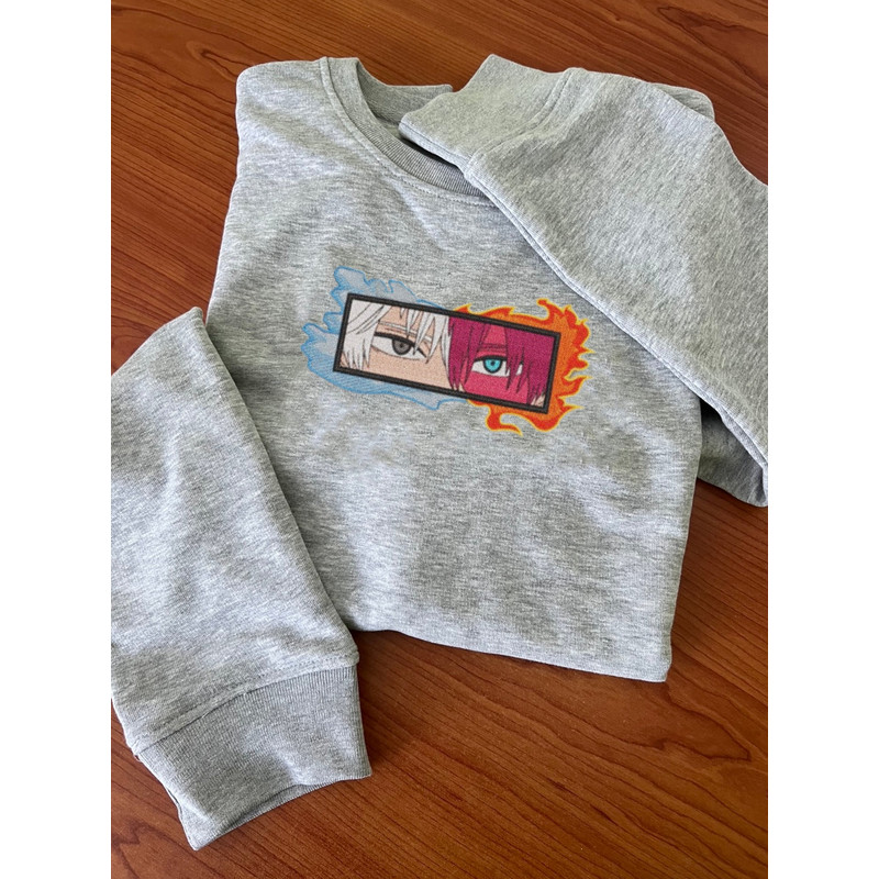 TODOROKI FIRE AND ICE FRAME ANIME Embroidered Sweat2.jpg