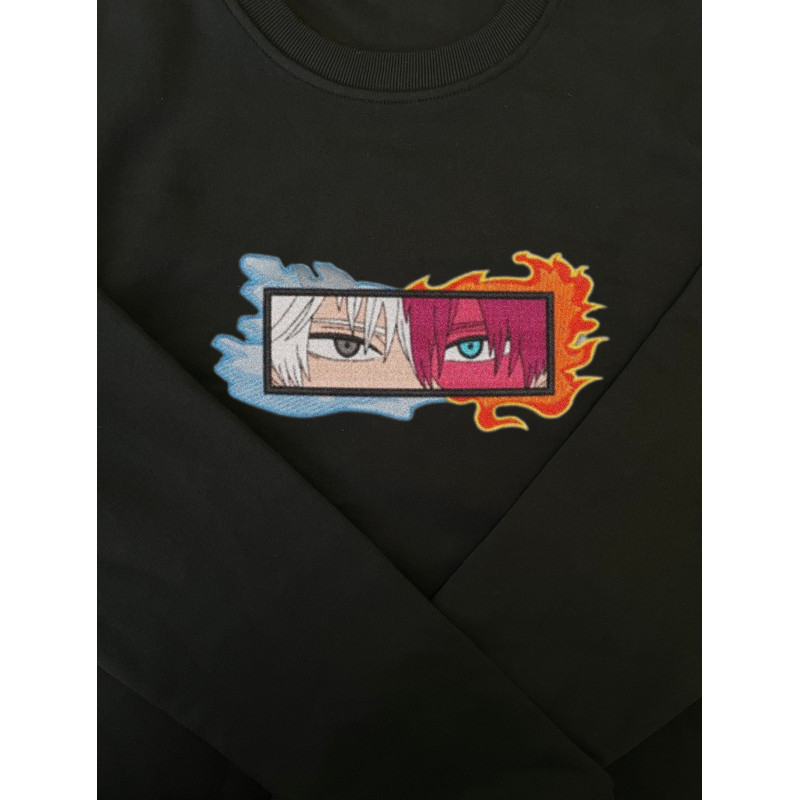 TODOROKI FIRE AND ICE FRAME ANIME Embroidered Sweat6.jpg