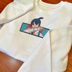 aki kon frame anime embroidered sweatshirt