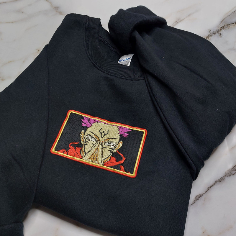 Anime Embroidered Sweatshirt, Embroidered Anime Shirt, Anime Shirt, Embroidered Shirt, Embroidered Hoodie, Anime Tee, Anime Shirt EJUJU017.jpg