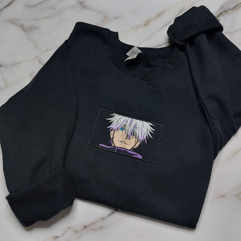 Anime Embroidered Sweatshirt, Embroidered Anime Shirt, Anime Shirt, Embroidered Shirt, Embroidered Hoodie, Anime Tee, Anime Shirt EJUJU025.jpg
