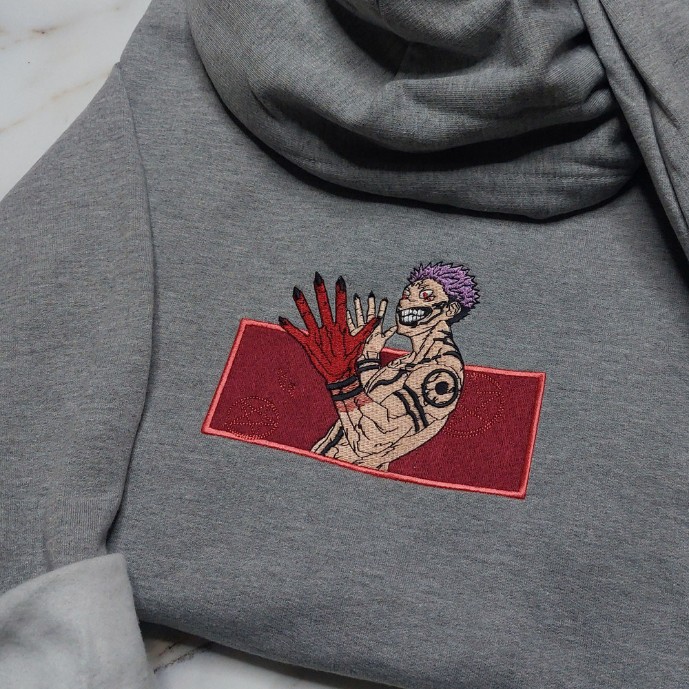 Anime Embroidered Sweatshirt, Embroidered Anime Shirt, Anime Shirt, Embroidered Shirt, Embroidered Hoodie, Anime Tee, Anime Shirt EJUJU064.jpg