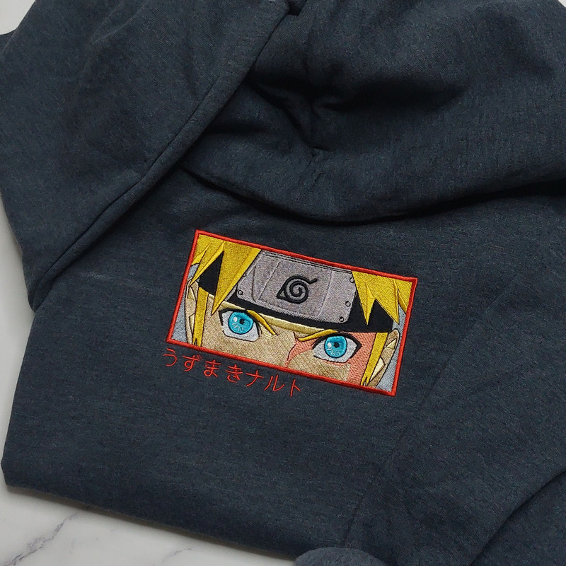 Anime Embroidered Sweatshirt, Embroidered Anime Shirt, Anime Shirt, Embroidered Shirt, Embroidered Hoodie, Anime Tee, Anime Shirt ENARU322.jpg