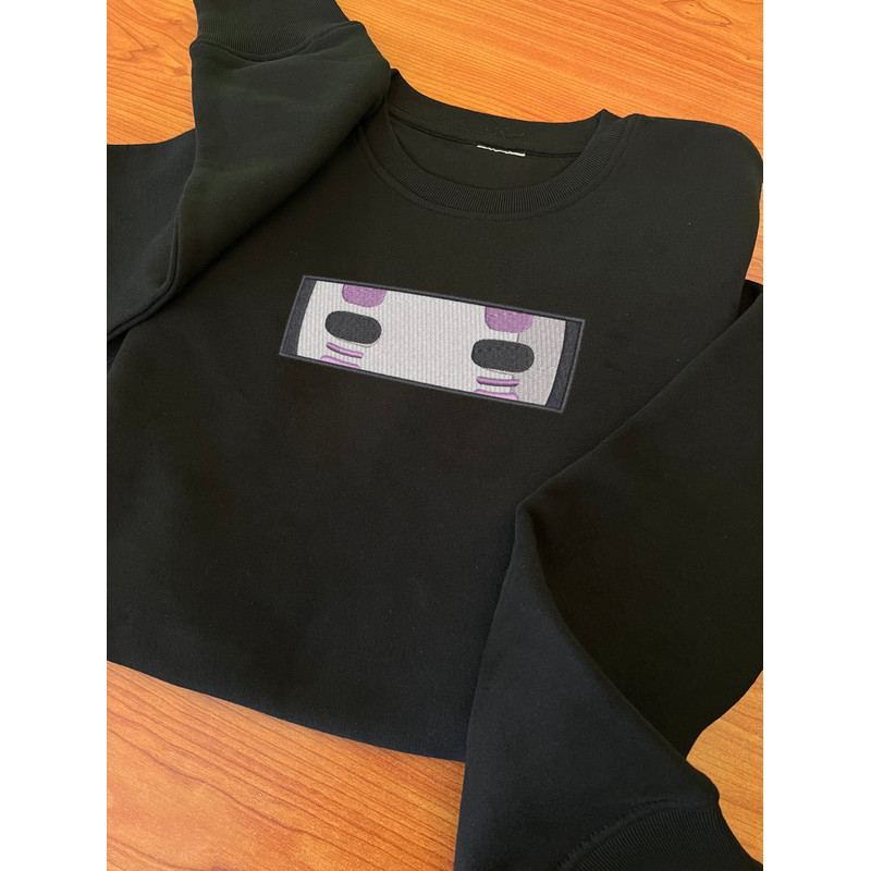 NO FACE EYES FRAME ANIME Embroidered Sweat1.jpg