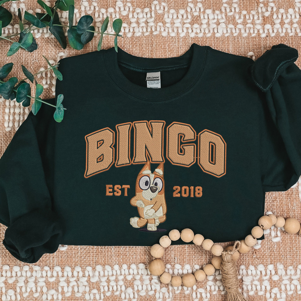 Bingo And Bluey Cartoon Embroidered Sweatshirt3.jpg