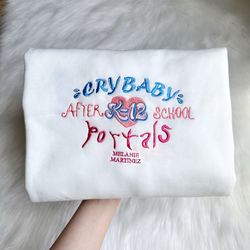 melanie martinez mel albums ver.2 – embroidered sweatshirt, melanie martinez portals tour 2023 embroidered sweatshirt